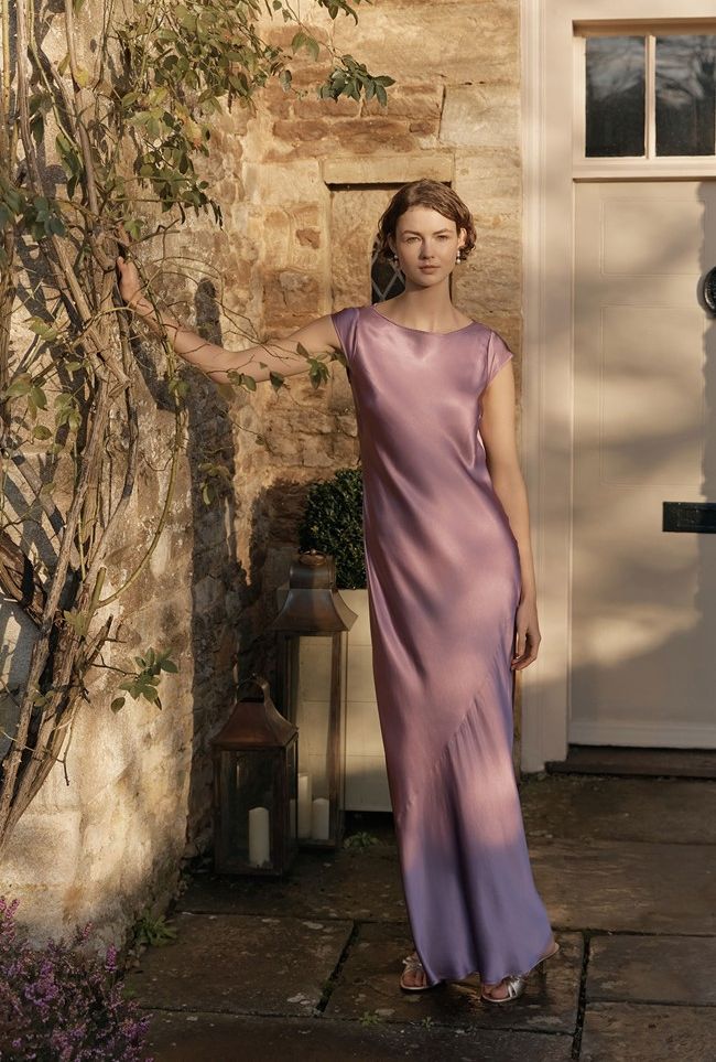 ghost bridesmaid dress purple
