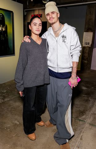 Dave Benett/Getty Kim Turnbull and Romeo Beckham