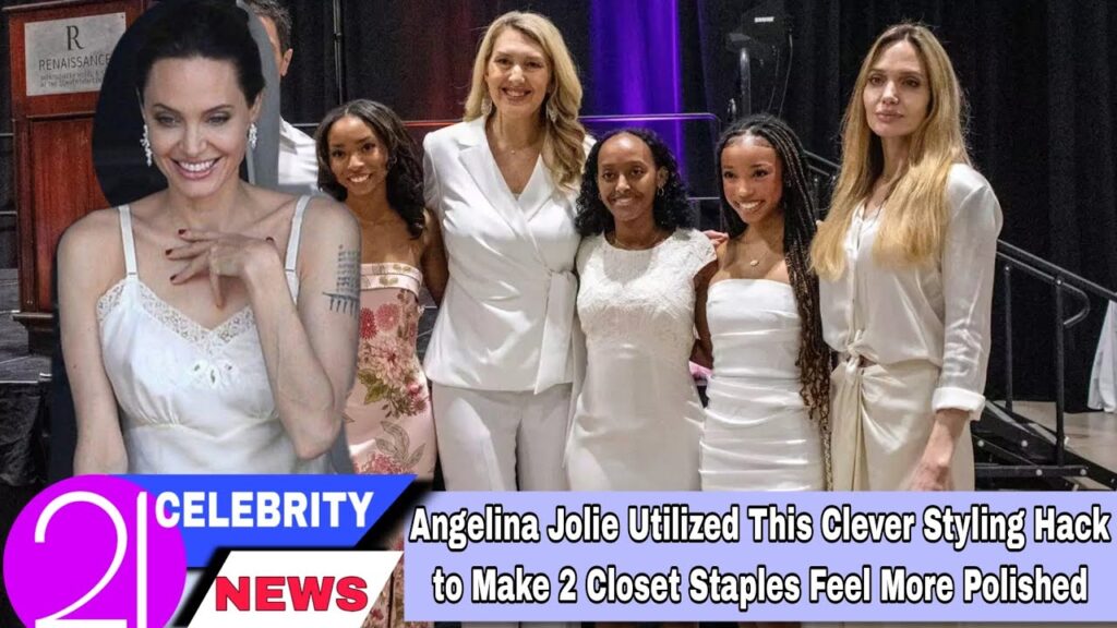 Angelina Jolie’s Genius Style Hack Transforms 2 Basic Wardrobe Staples Into a Chic Power Outfit Angelina Jolie’s Genius Style Hack Transforms 2 Basic Wardrobe Staples Into a Chic Power Outfit