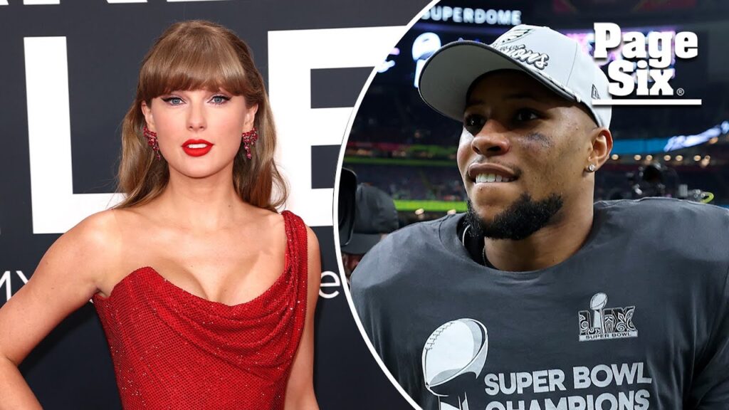 Eagles player Saquon Barkley defends Taylor Swift after she was booed at Super Bowl 2025