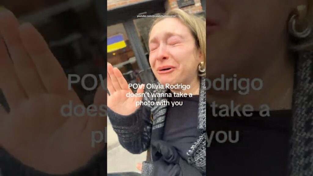 Olivia Rodrigo made her cry when she refused to take a photo with her 😭📷 #oliviarodrigo #celebrity