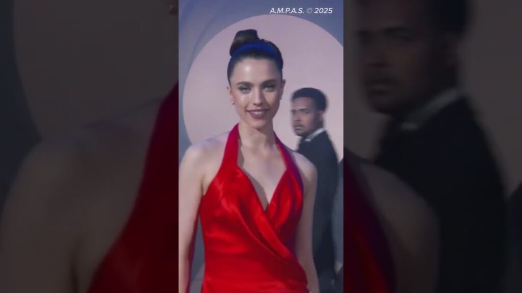 Qualley, Margaret Qualley. Tune into the #Oscars on ABC. #AwardsSeason (🎥: A.M.P.A.S. © 2025)