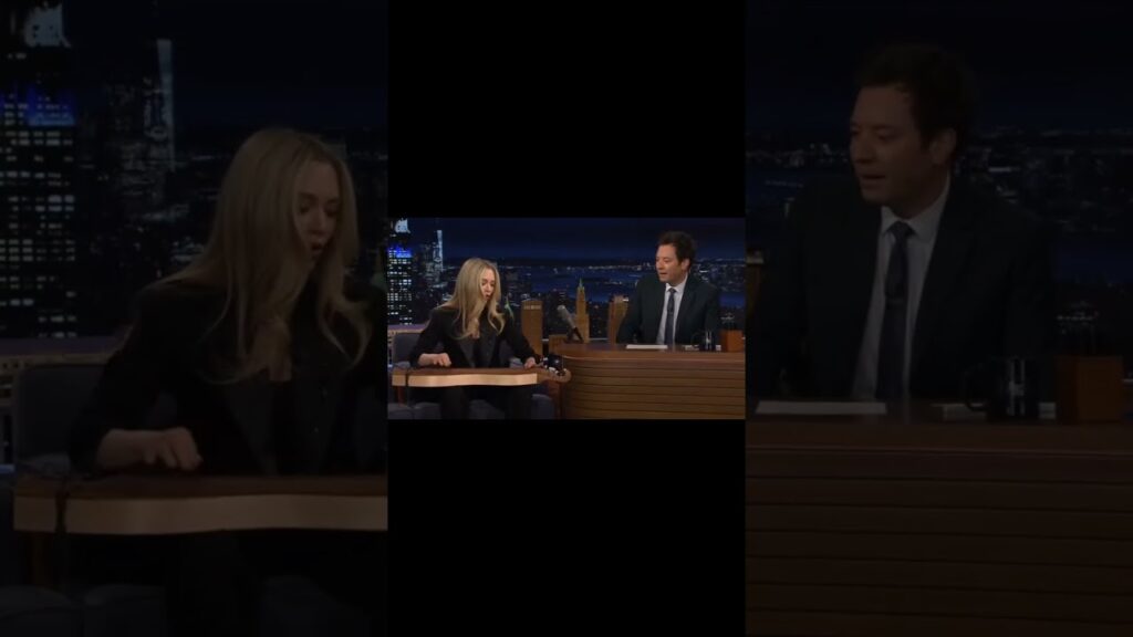 Amanda Seyfried playing Dulcimer #amandaseyfried #dulcimer #jonimitchell #california #jimmyfallon