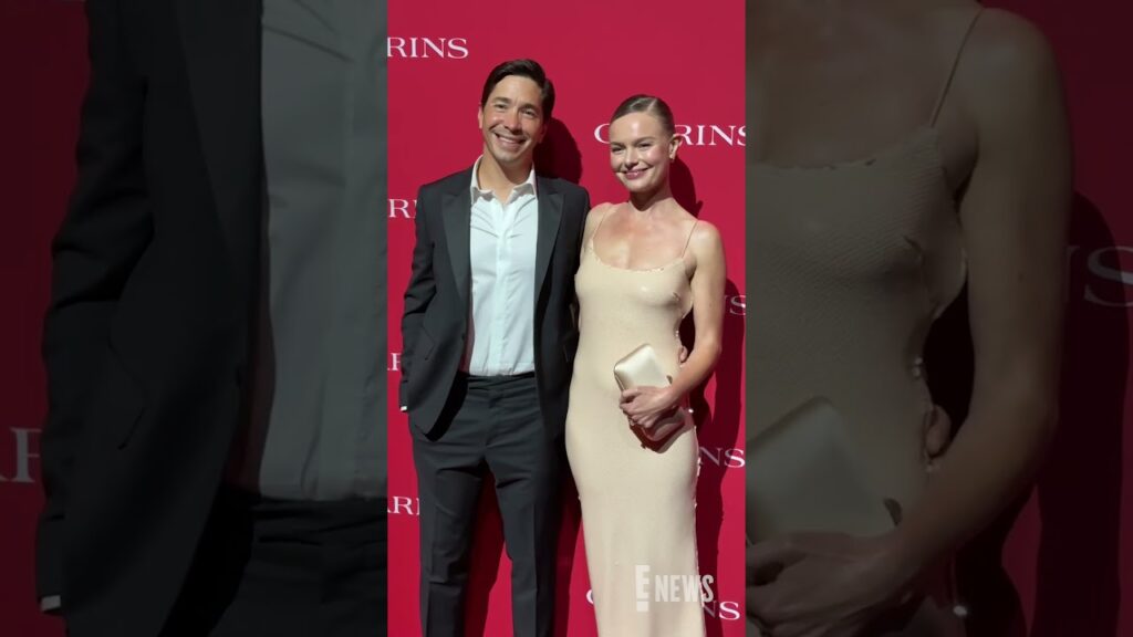 Justin Long and Kate Bosworth have a date night at the #Clarins ICONS Event. 😍