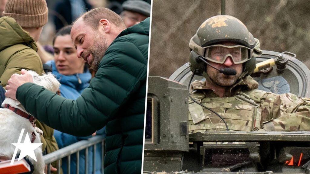 Prince William Cuddles Dogs, Rides In Tank On Estonia Trip Prince William Cuddles Dogs, Rides In Tank On Estonia Trip