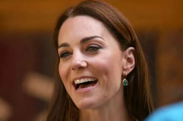 Kate Middleton wearing the Monica Vinader Siren Wire Earrings