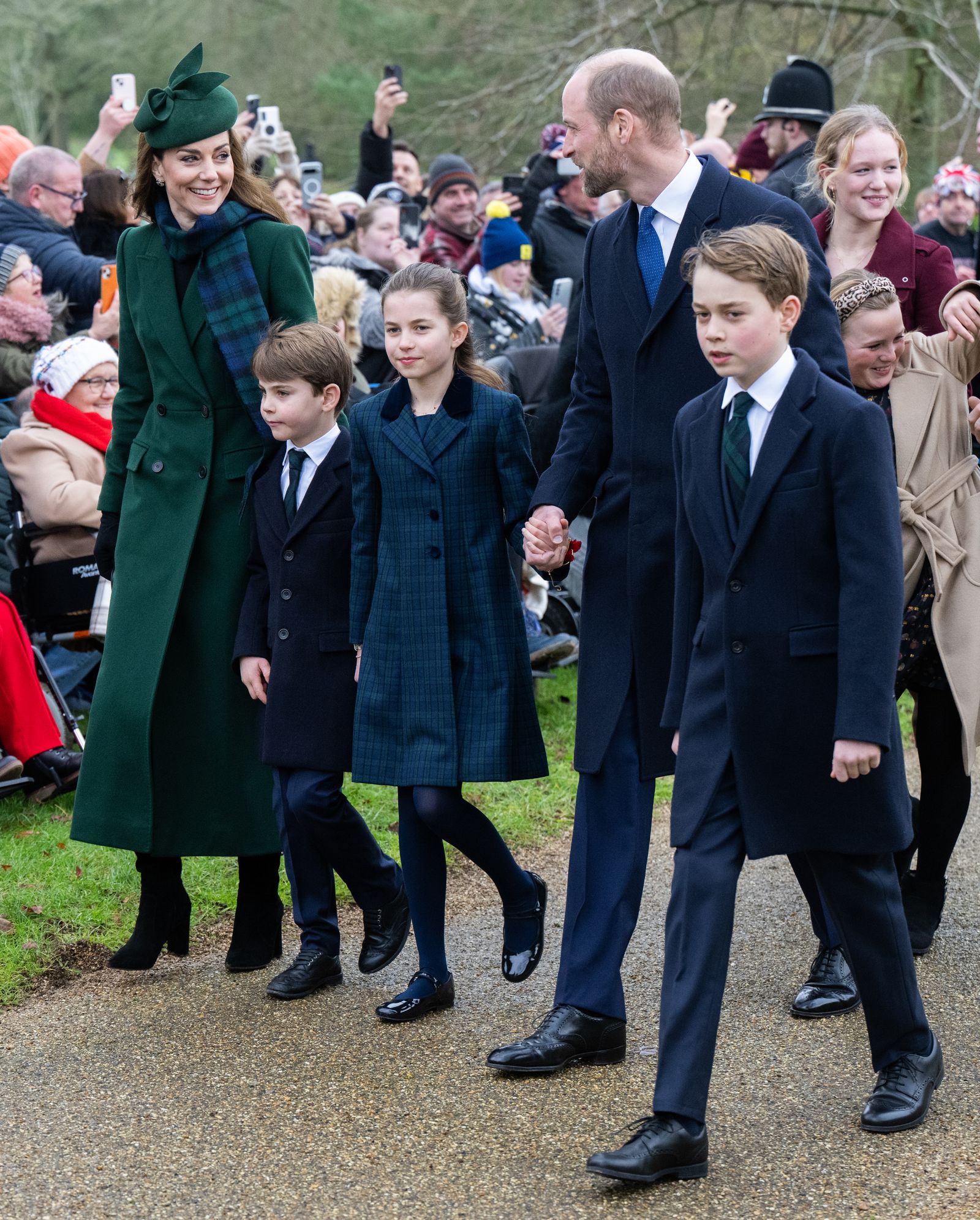 Image may contain Prince George of Cambridge Prince William Duke of Cambridge Megan Charpentier and Sophia Myles