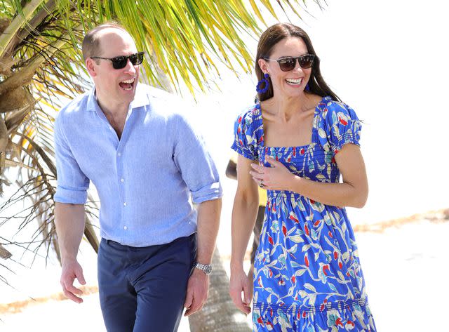 Getty Images Kate Middleton and Prince William in the Caribbean in 2022