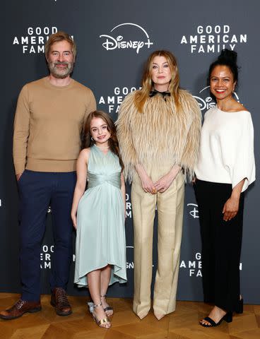 Tim P. Whitby/Getty Mark Duplass, Imogen Faith Reid, Ellen Pompeo and Kay Ribeiro.