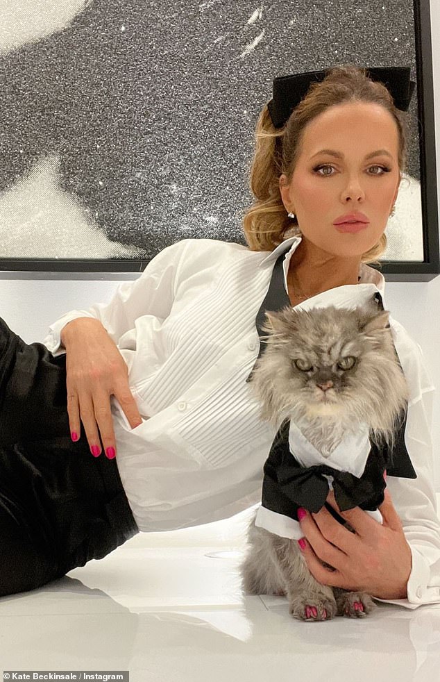 In 2023, Kate got a touching tattoo tribute of her beloved cat Clive on Friday, after he passed away