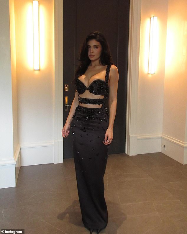 Ahead of the ceremony, Kylie's glam team shared a snap of the beauty, with a tribute to Jesus