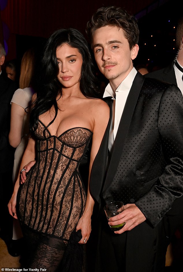 Kylie and Timothee attend the Vanity Fair Oscar part after the awards show