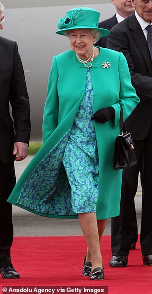 Queen Elizabeth II arriving in Dublin in 2011