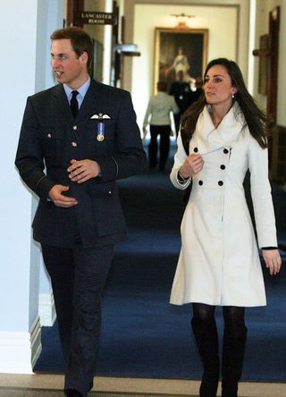 Kate Middleton and William.
