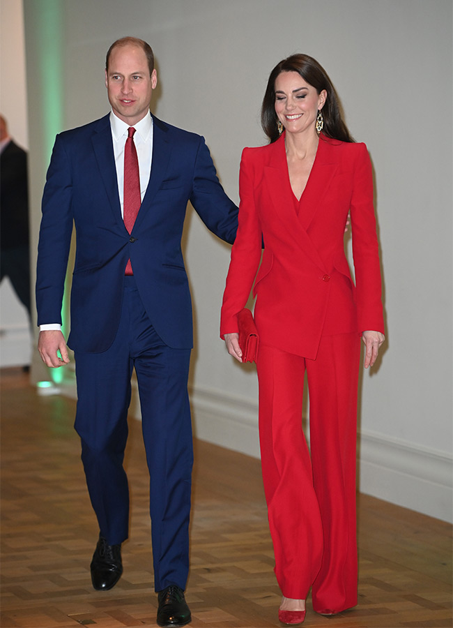 Kate Middleton picks a very appropriate red power suit for her 'life's work' launch