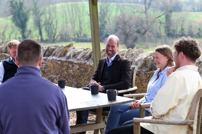 Prince William speaks with farmers
