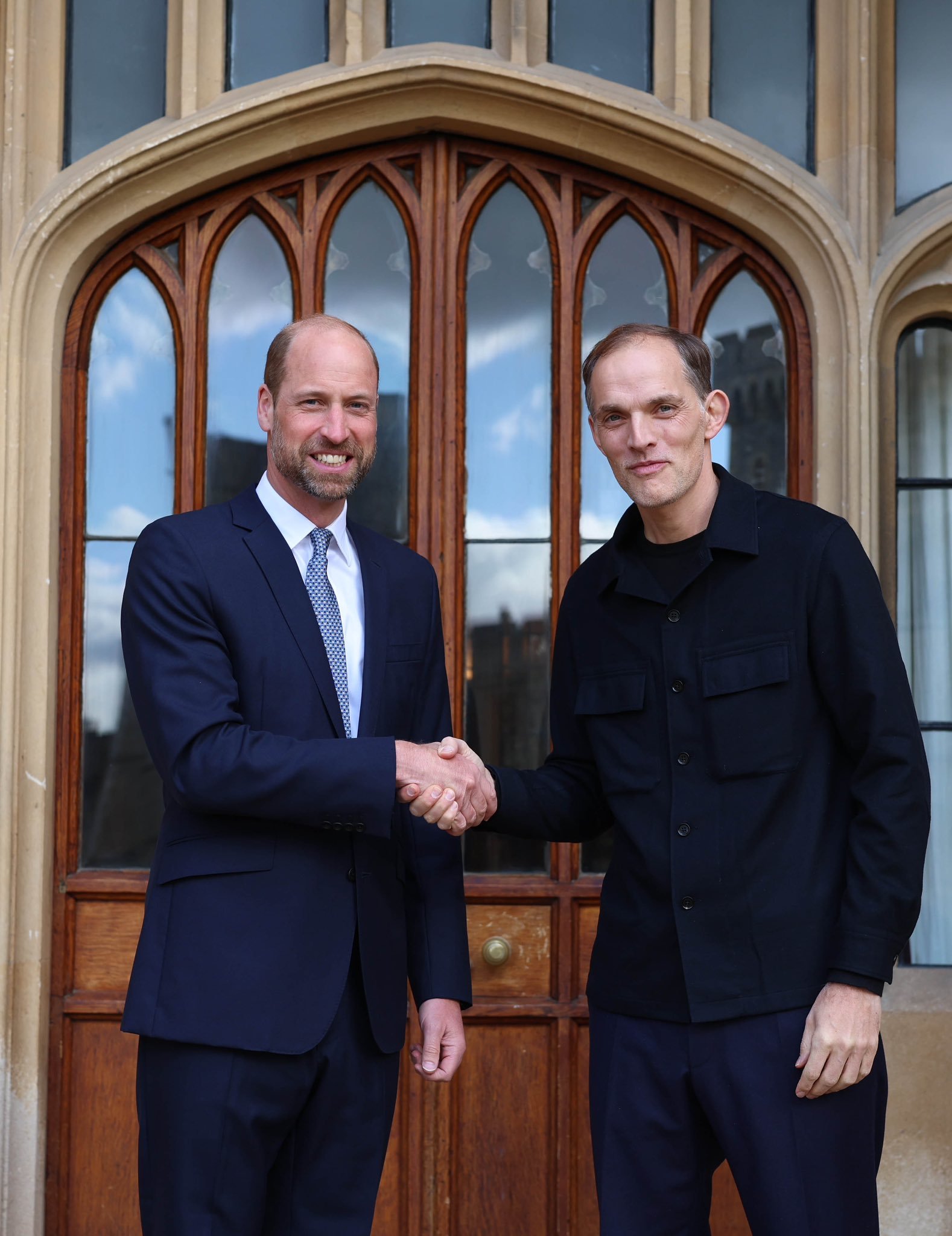The Prince of Wales meets with the new England Manager Thomas Tuchel.