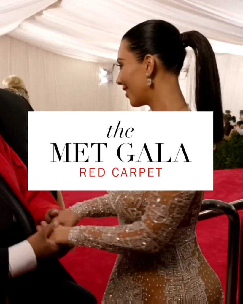 Kim Kardashian at met Gala 2015