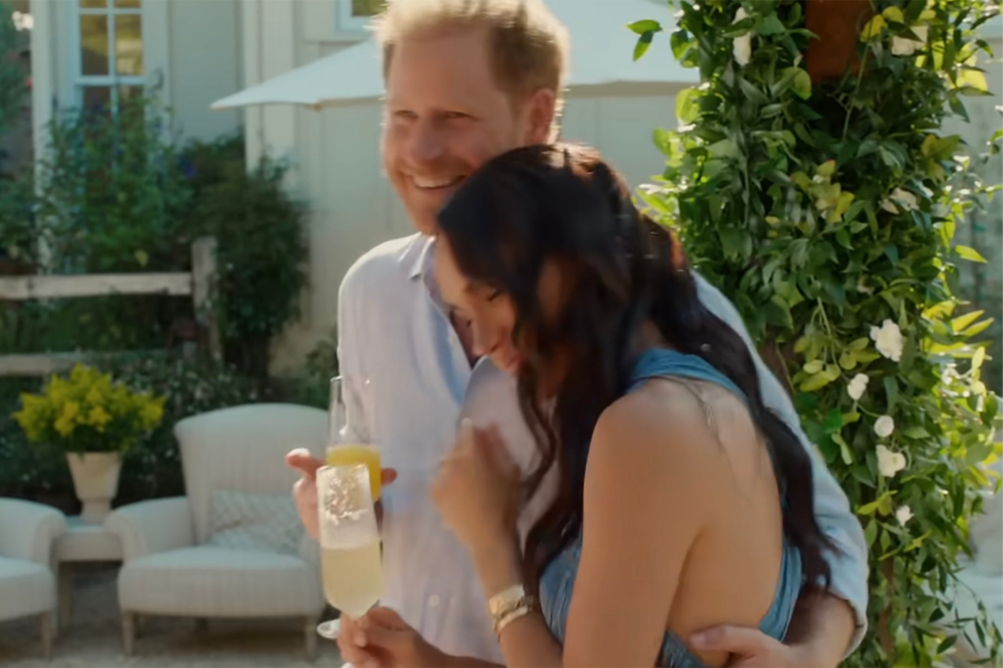 Prince Harry and Meghan in the trailer for ‘With Love, Meghan’