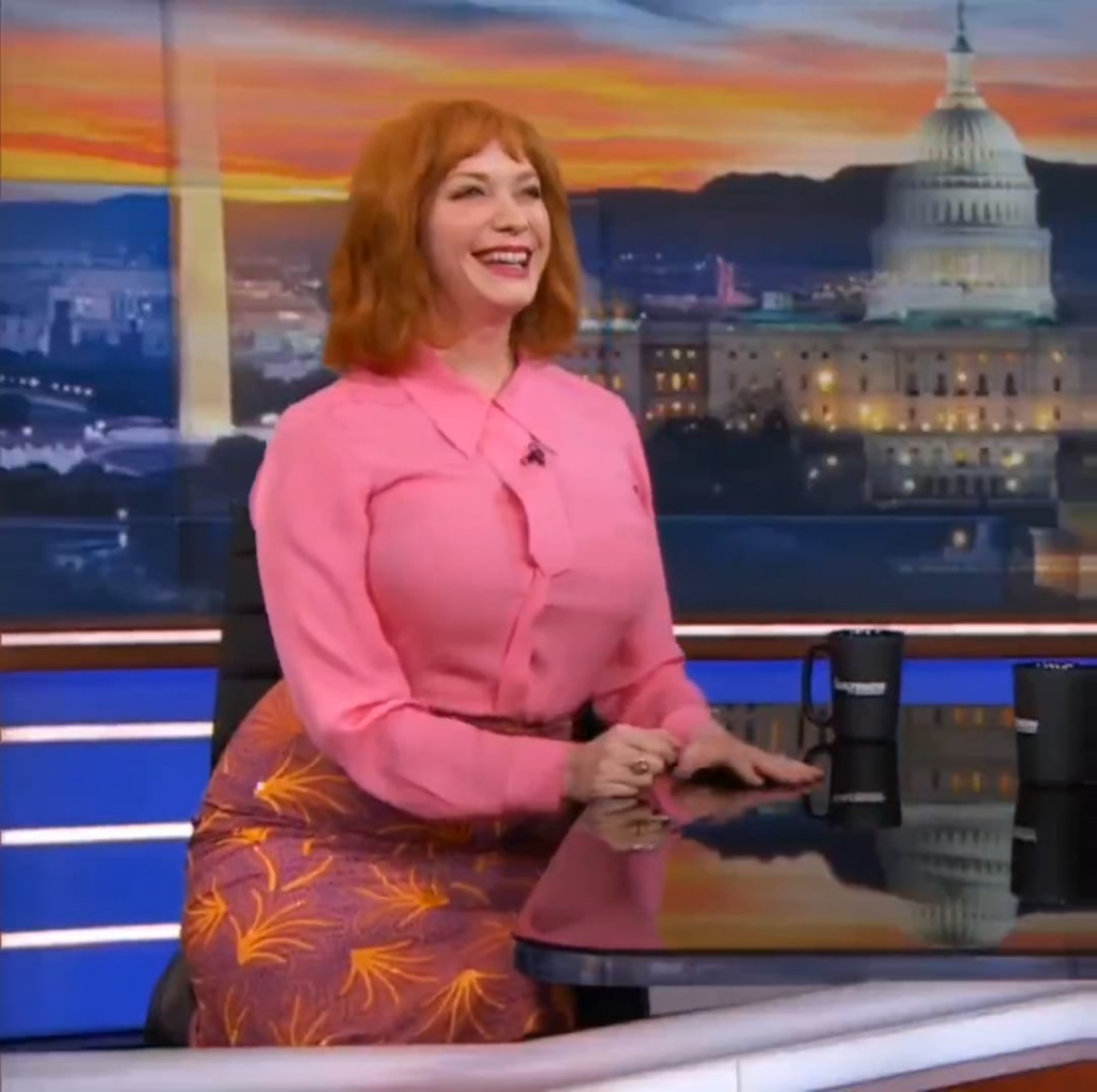 Christina Hendricks, The Daily Show with Trevor Noah, April 2018