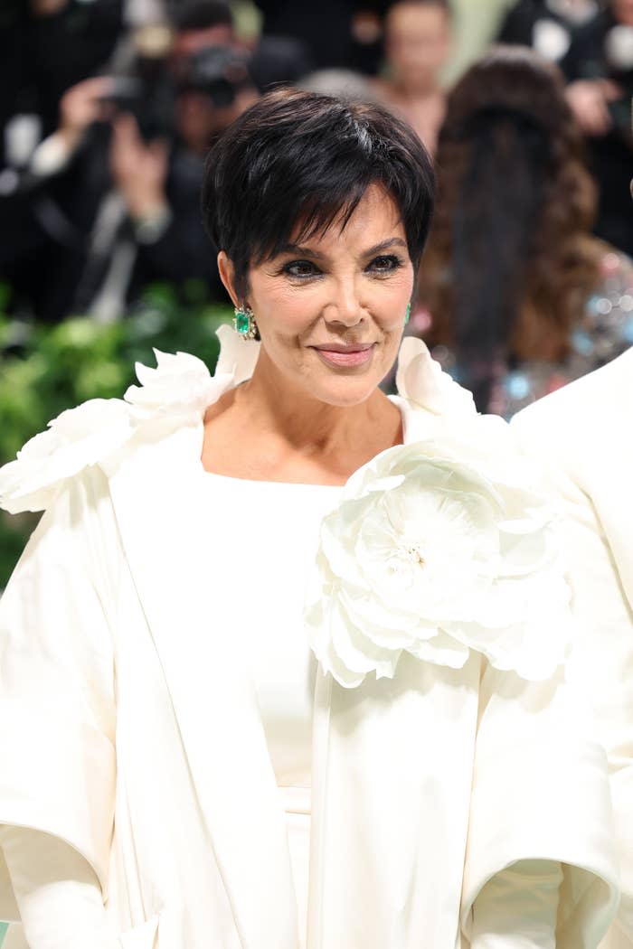 Kris Jenner posing at an event