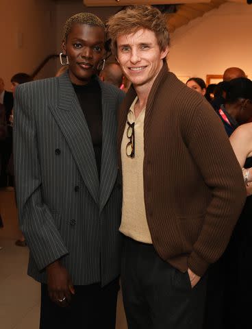 Alan Chapman/Dave Benett/Getty Sheila Atim and Eddie Redmayne.