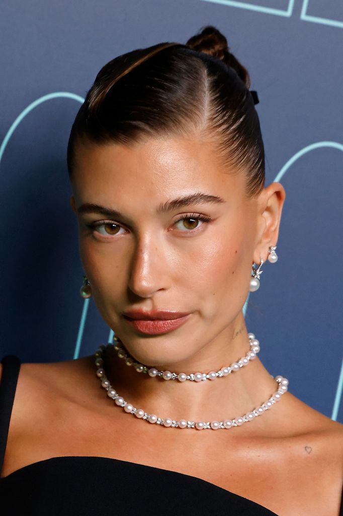 Hailey Bieber attends the reopening of The Landmark at Tiffany & Co 5th Avenue on April 27, 2023
