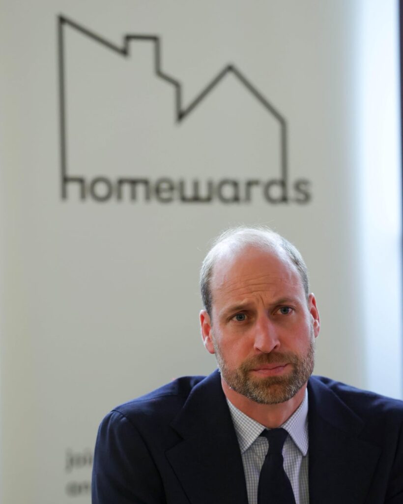 Prince William in Aberdeen as part of The Royal Foundation’s Homewards initiative.