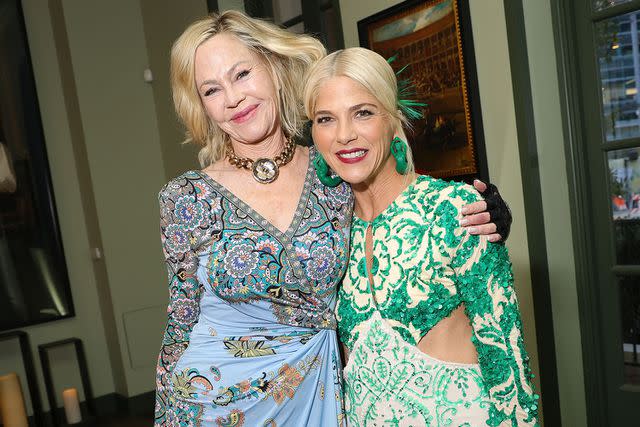 River Callaway/WWD via Getty Melanie Griffith and Selma Blair.