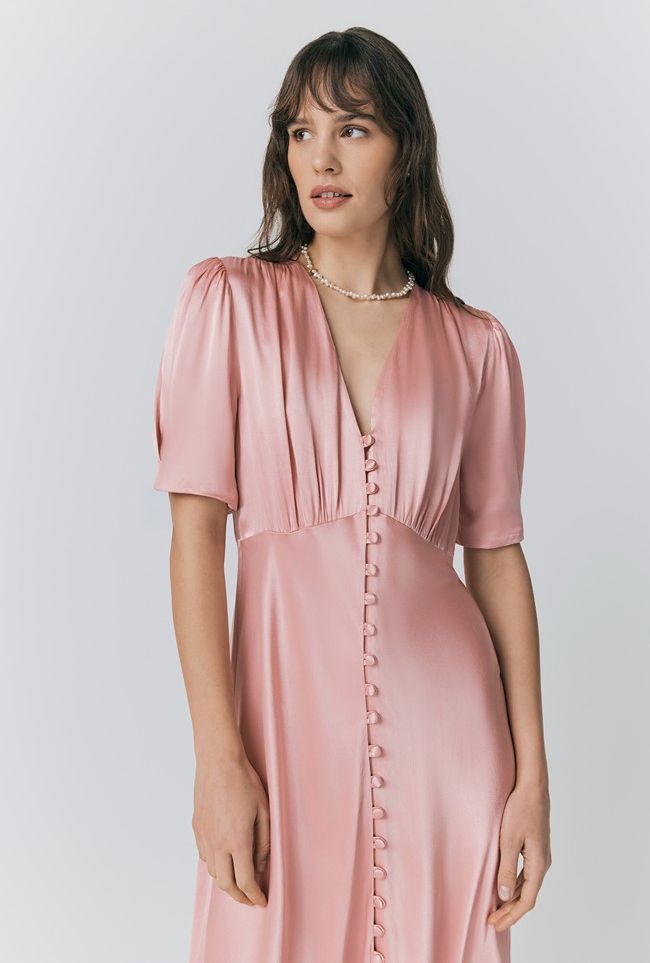ghost pink bridesmaid dress
