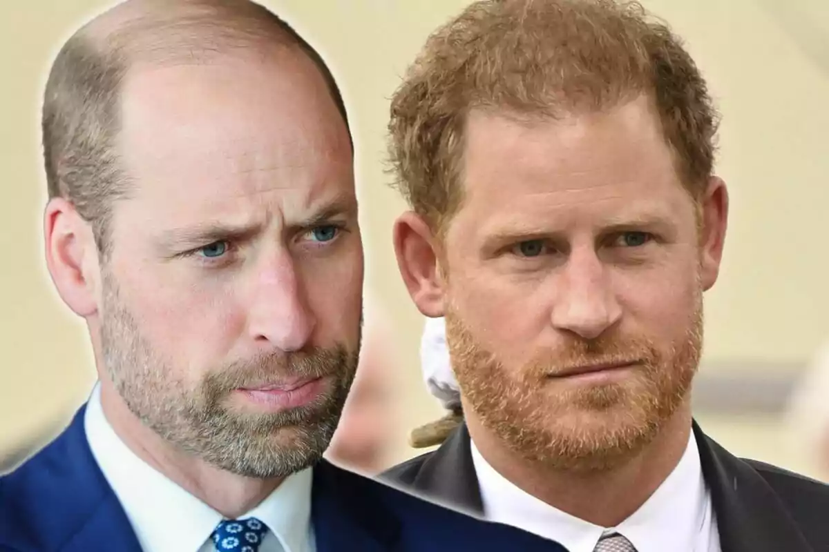 Two men in formal suits looking forward with serious expressions. Two men in formal suits looking forward with serious expressions.