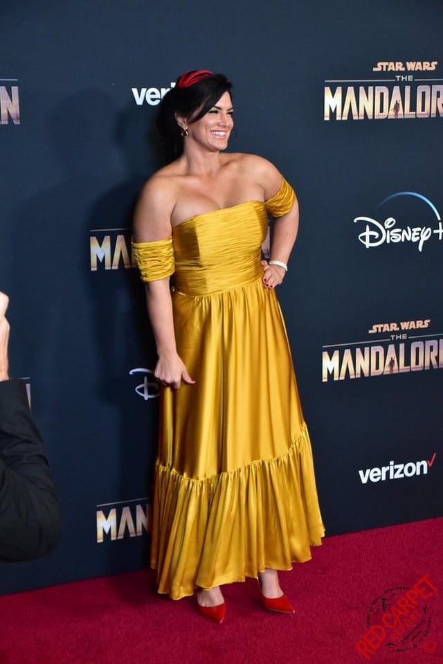 Gina Carano The Mandalorian Premiere Red Carpet 11/13/19