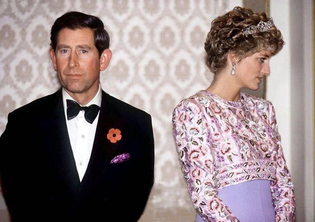 Princess Diana with the then Prince Charles in 1992