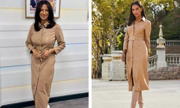Ranvir Singh and model in Sosandar dress