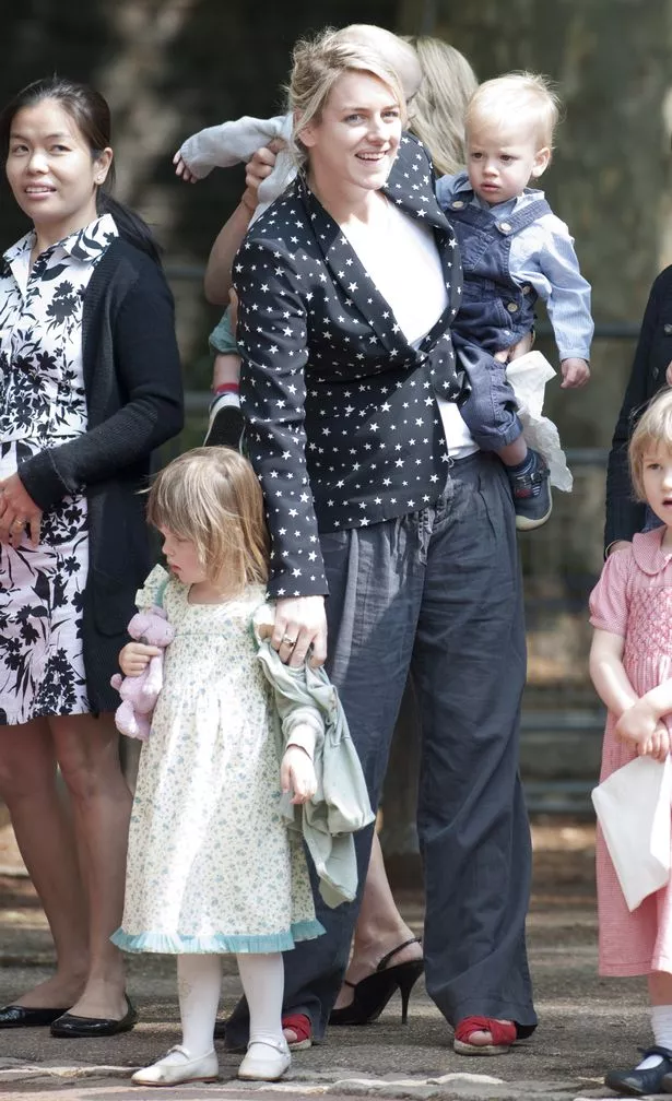 Laura Parker Bowles And Son Gus Daughter Eliza, At Trooping The Colour, Buckingham Palace, The Mall, London