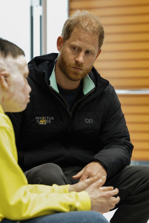 Prince Harry in Ukraine last week 