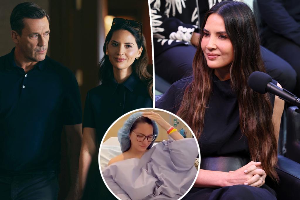 Olivia Munn felt 'nervous' filming sex scenes with John Hamm amid cancer battle