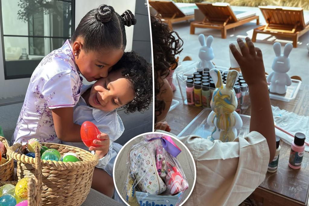 The Kardashians' luxury Easter baskets include a $900 Louis Vuitton purse