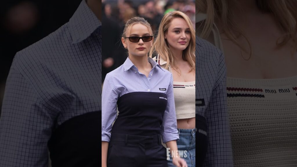 Joey and Hunter King at Paris Fashion Week