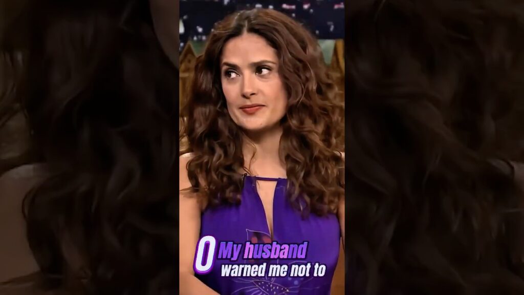 Salma Hayek picks up a dog on the street and is warned by her husband#funny#talkshow#dialogue Salma Hayek picks up a dog on the street and is warned by her husband#funny#talkshow#dialogue
