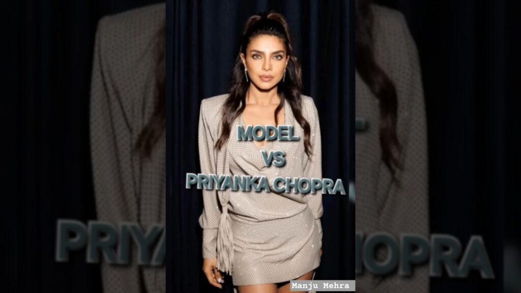 Model Vs Priyanka Chopra🔥 #viral #shorts #fashion #runway #catwalk #fashionshow #parisfashionweek