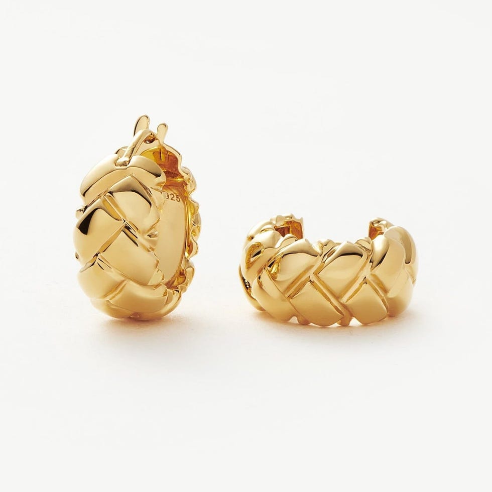 Lucy Williams Waffle Mini Hoop Earrings