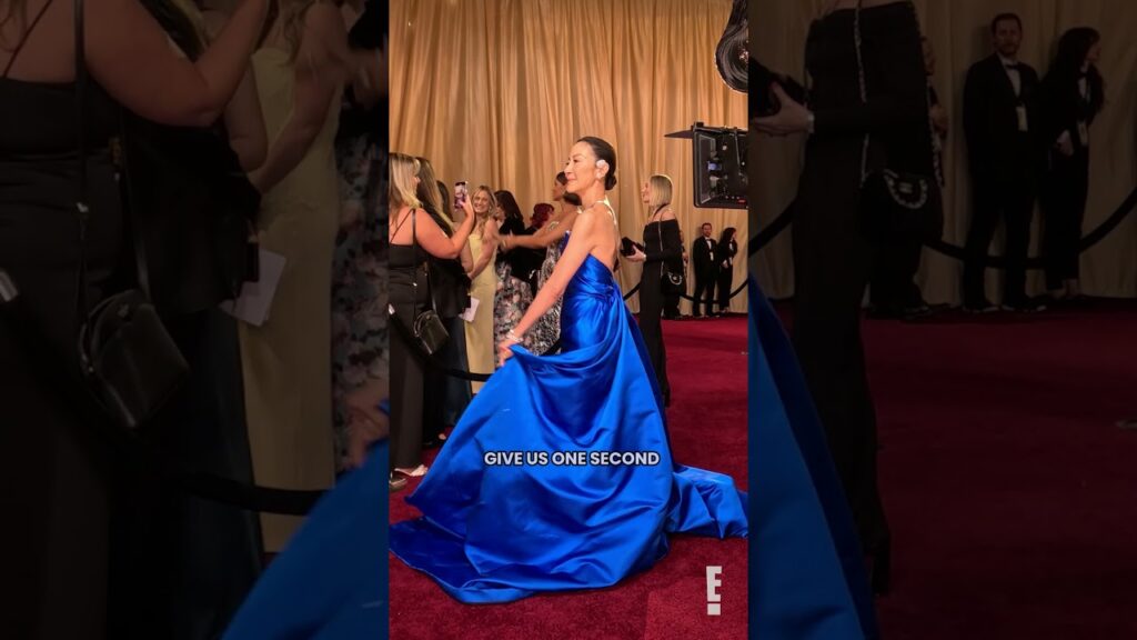 We love a good dress *toss, toss,* Michelle Yeoh. #Glambot #Oscars #AwardsSeason