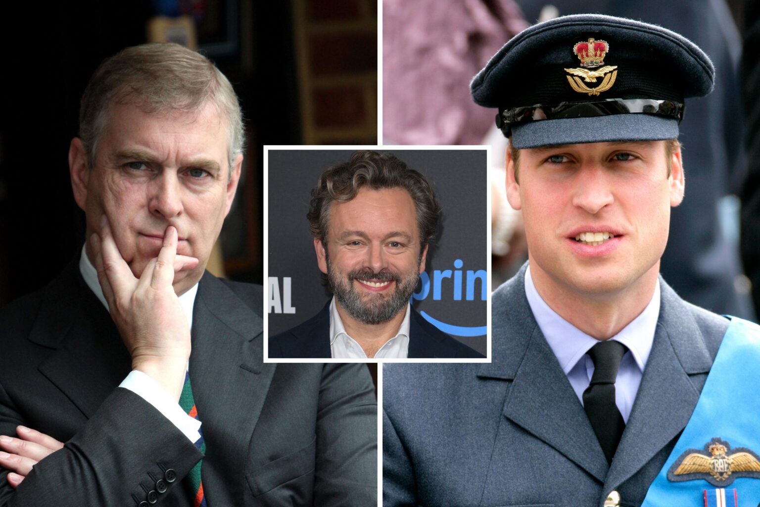 Watch: Prince William Joke by Prince Andrew That Shocked Michael Sheen Prince Andrew, Prince William and Michael Sheen