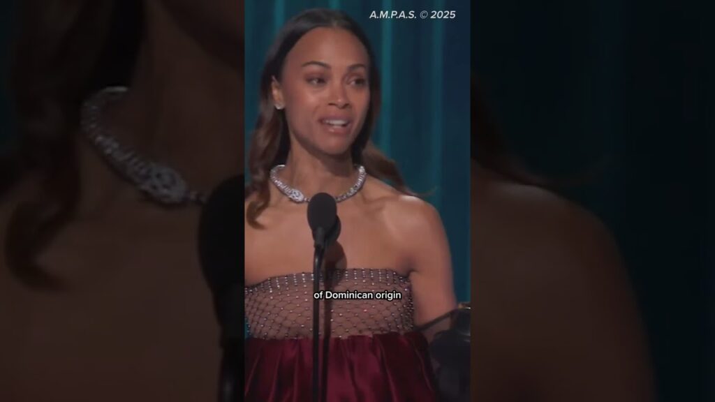 Zoe Saldaña touching speech at the #Oscars. 🥹 Tune into the #Oscars on ABC. (🎥: A.M.P.A.S. © 2025)