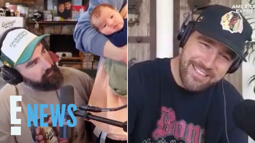Travis Kelce Reacts to Meeting Jason, Kylie's 4th Baby | E! News