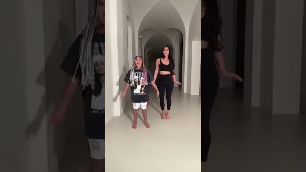 Kim Kardashian and Daughter North West Break the Internet with Tiktok Music Challenge