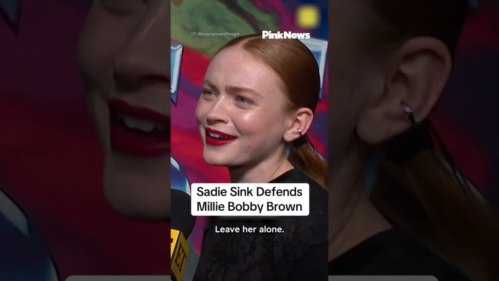 Sadie Sink Defends Millie Bobby Brown🚨 #shorts #sadiesink #milliebobbybrown