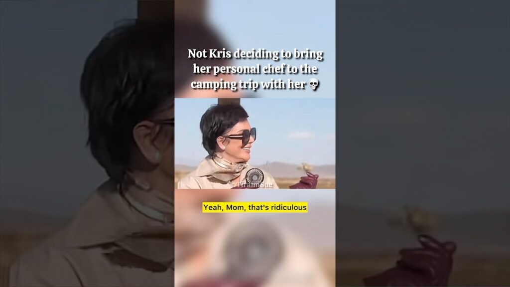 The Kardashians CANNOT go camping 💀 #popculture #kardashians #krisjenner #shorts #kimkardashian#meme
