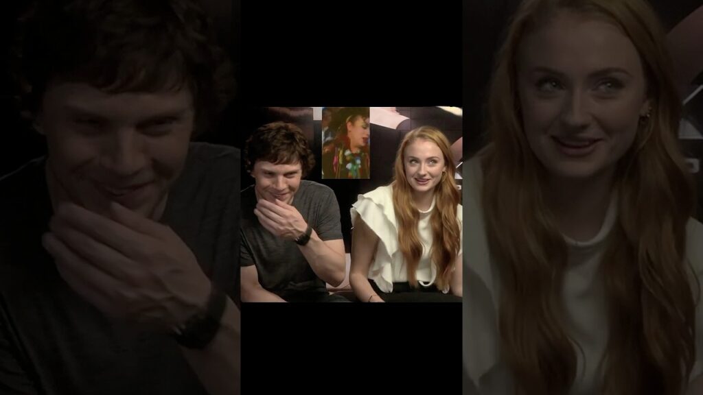 X-Men Deleted Scene: Evan Peters cracks up at Sophie Turner's Boy George joke #evanpeters #xmen